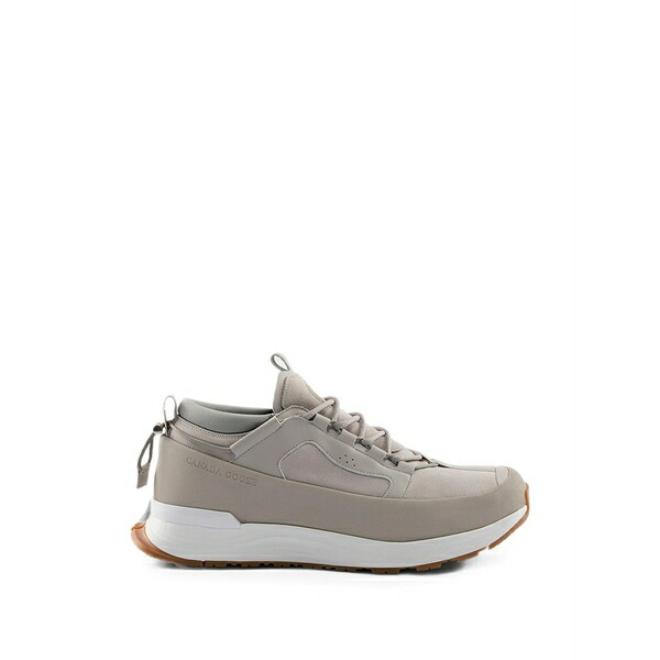 カナダグース メンズ スニーカー シューズ Glacier logo-debossed panelled sneakers Neutrals｜asty