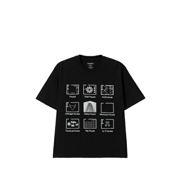 プレジャーズ メンズ Tシャツ トップス Graphic t-shirt Black|asty