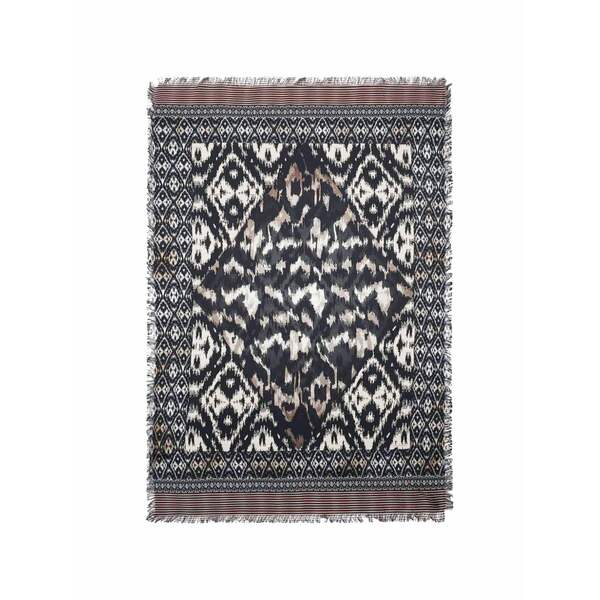 ピエール=ルイ・マシア メンズ マフラー・ストール・スカーフ アクセサリー Aloe ikat-print frayed scarf Black|asty