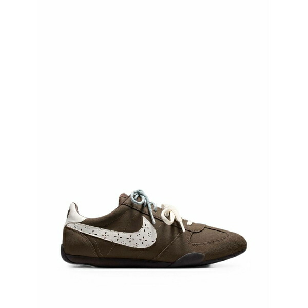 ナイキ レディース スニーカー シューズ Perforated-logo suede sneakers Brown｜asty