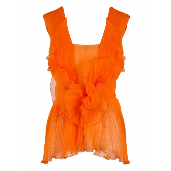 アルベルタ フェレッティ レディース カットソー トップス Silk top Orange｜asty