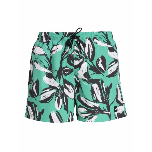 ボス メンズ カジュアルパンツ ボトムス Floral-print swim shorts Green|asty