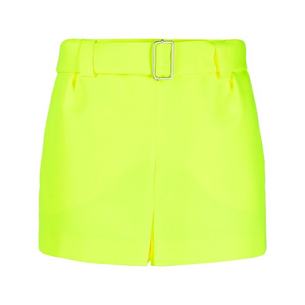 フィロソフィーデロレンゾセラフィーニ レディース カジュアルパンツ ボトムス Mid-rise belted shorts Yellow｜asty