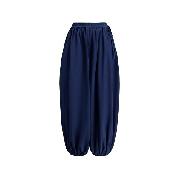 ラルフローレン レディース カジュアルパンツ ボトムス Self-tie balloon trousers Blue｜asty
