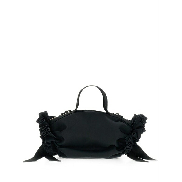 シモーネ・ロシャ レディース クラッチバッグ バッグ Beaded-rosette ribbon-detail clutch bag Black|asty