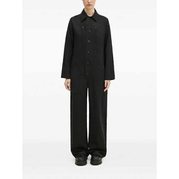 ワイスリー レディース ワンピース トップス Long sleeve jumpsuit Black｜asty