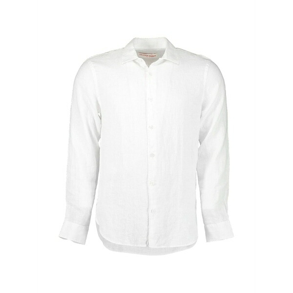 オールバー ブラウン メンズ シャツ トップス Giles shirt White|asty