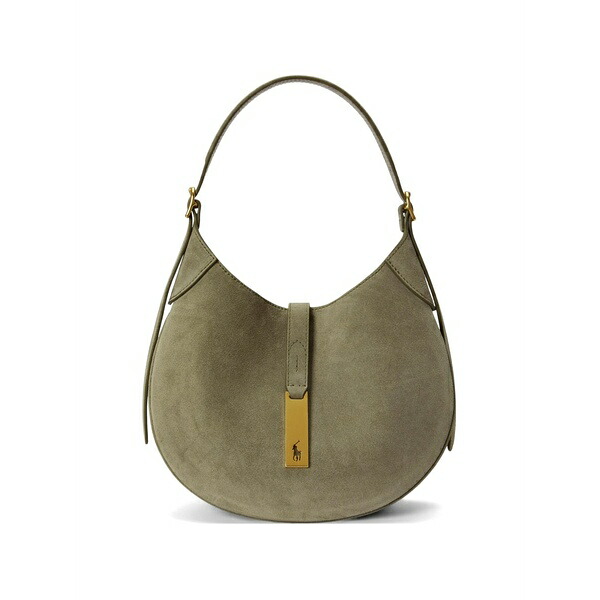 ラルフローレン レディース ショルダーバッグ バッグ Polo id suede shoulder bag Green｜asty