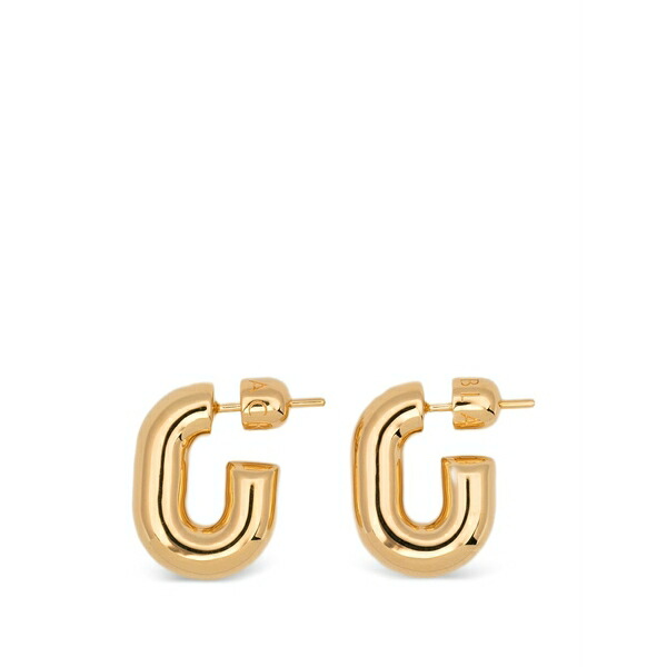 マリア ブラック レディース ピアス&イヤリング アクセサリー Small forma chunky hoop earrings Gold|asty