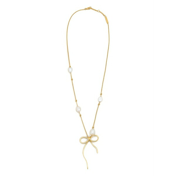 マルニ レディース ネックレス・チョーカー・ペンダントトップ アクセサリー Pearl-embellished necklace Gold｜asty
