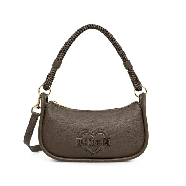 ラブ モスキーノ レディース トートバッグ バッグ Braided-detail tote bag Brown｜asty