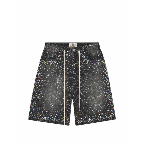 ベール メンズ カジュアルパンツ ボトムス Rainstorm v2 crystal-embellished shorts Black｜asty 65,340円