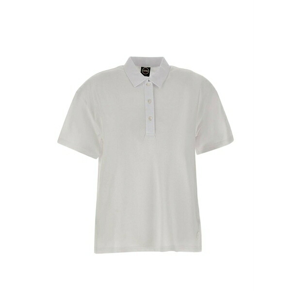コルマール レディース ポロシャツ トップス Piqu£ side-slit polo top White|asty