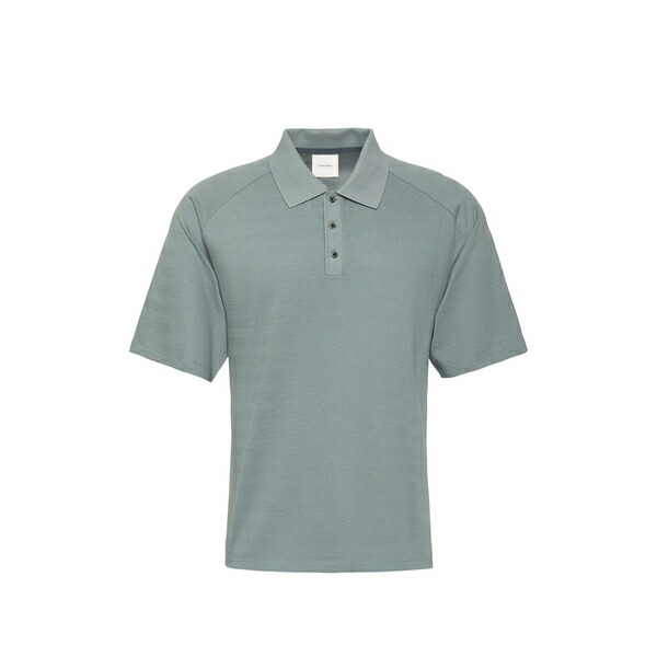 カルバンクライン メンズ ポロシャツ トップス Raglan-sleeve polo shirt Blue｜asty