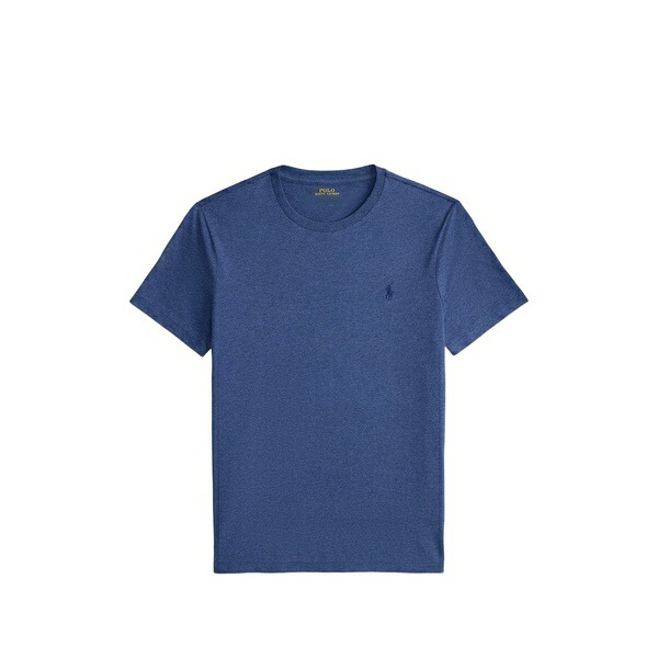 ラルフローレン メンズ ポロシャツ トップス Pony-embroidered cotton t-shirt Blue｜asty
