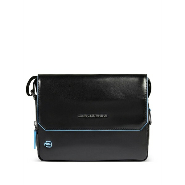 ピークアドロ メンズ ショルダーバッグ バッグ Logo-plaque shoulder bag Black|asty