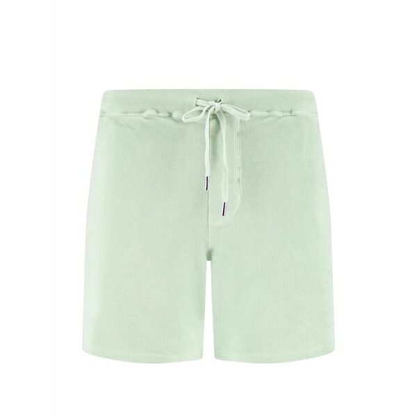 フェデーリ メンズ カジュアルパンツ ボトムス Terry-cloth drawstring shorts Green|asty