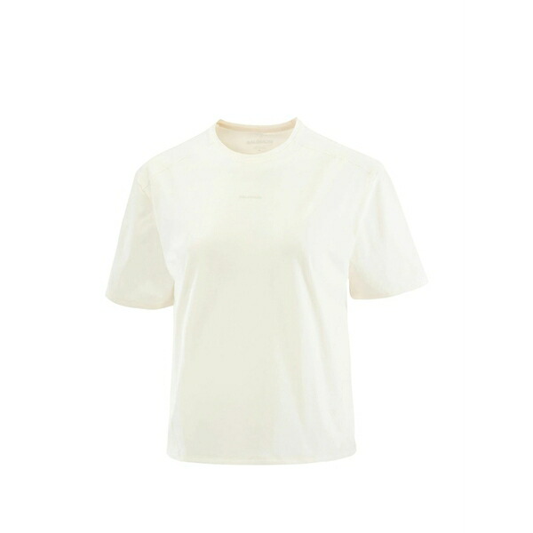 サロモン レディース Tシャツ トップス Logo-print t-shirt Neutrals｜asty