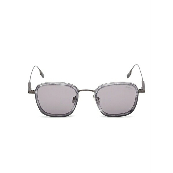 ゼニア メンズ サングラス・アイウェア アクセサリー Square sunglasses Grey|asty