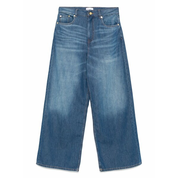 ガニー レディース デニムパンツ ボトムス Wide-leg trousers Blue｜asty