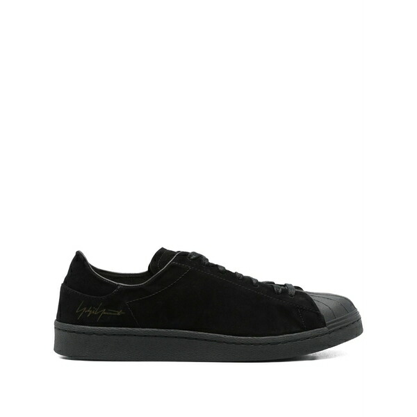 ワイスリー メンズ スニーカー シューズ Suede leather sneakers Black|asty