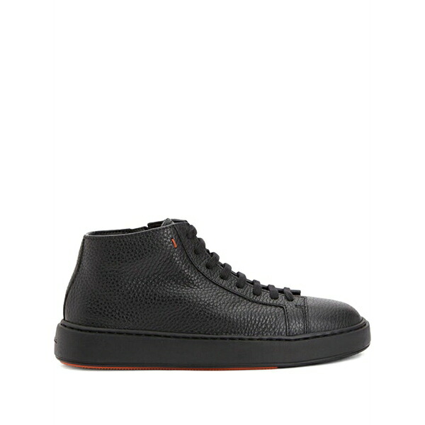 サントーニ メンズ スニーカー シューズ Zip-up leather sneakers Black｜asty 101,900円