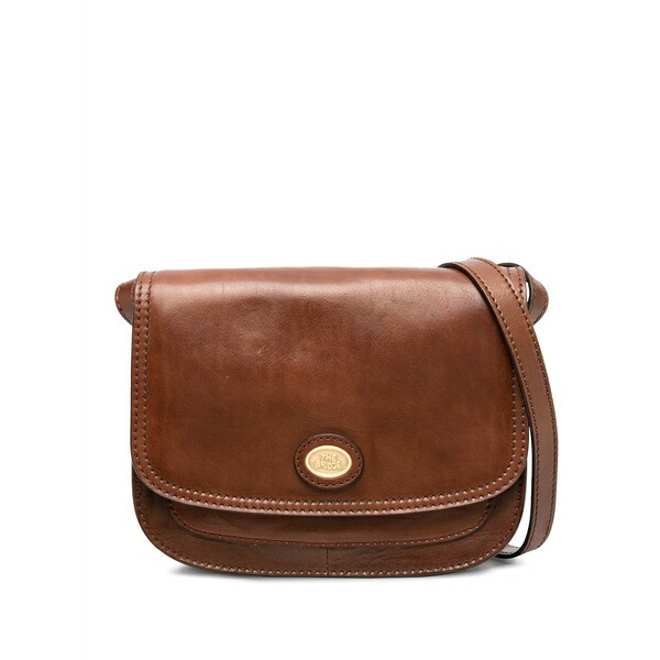 ザ・ブリッジ メンズ ショルダーバッグ バッグ Story leather crossbody bag Brown｜asty