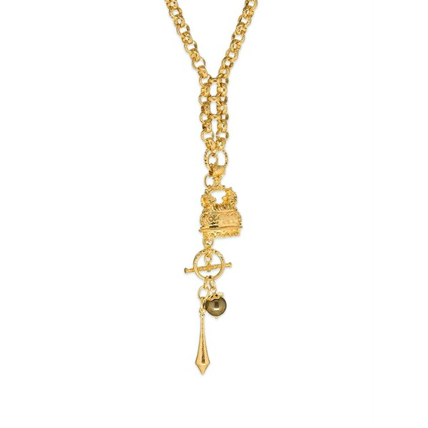 マーリンスヒフ レディース ネックレス・チョーカー・ペンダントトップ アクセサリー Suzan charm-detail necklace Gold｜asty