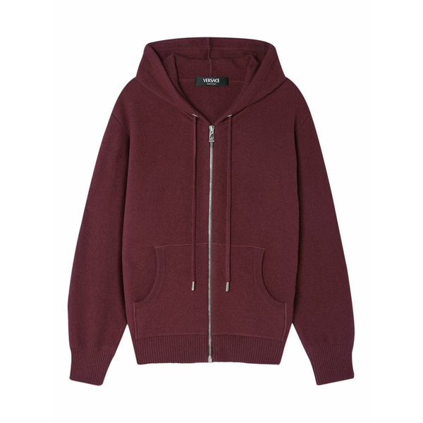 ヴェルサーチ レディース パーカー・スウェットシャツ アウター Zip hoodie Red｜asty