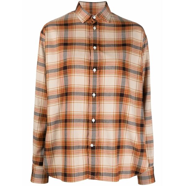 ラルフローレン レディース シャツ トップス Plaid-check pattern shirt Brown｜asty