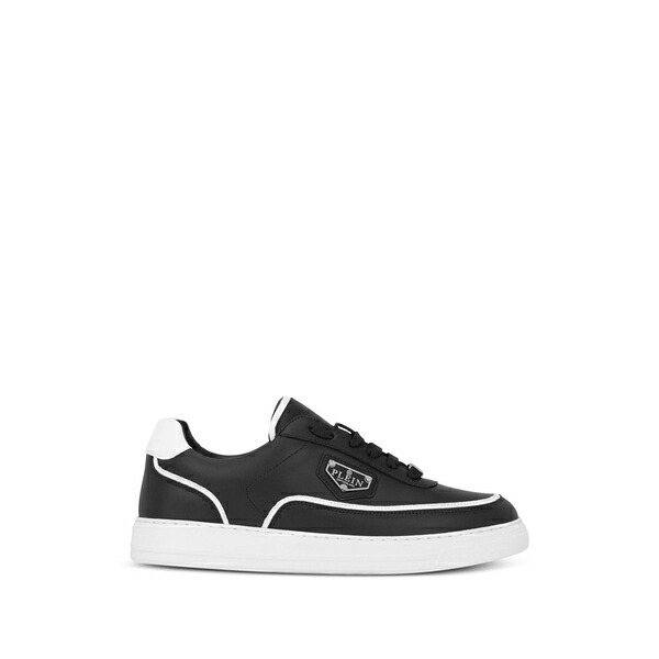 フィリッププレイン メンズ スニーカー シューズ Low-top sneakers triangle Black|asty