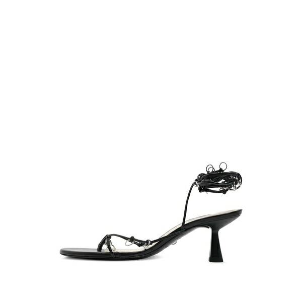 ビンバ イ ローラ レディース サンダル シューズ Piercing-embellished lace-up heeled sandals Black｜asty