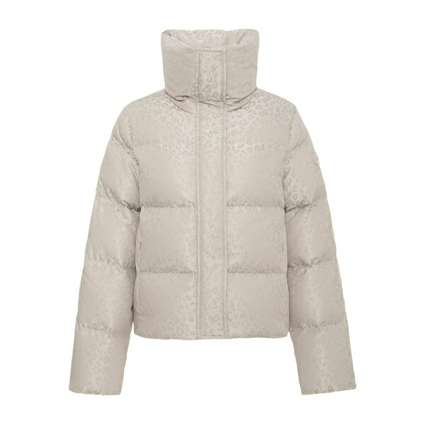 コルマール レディース ジャケット&ブルゾン アウター Leopard-print quilted jacket Neutrals|asty