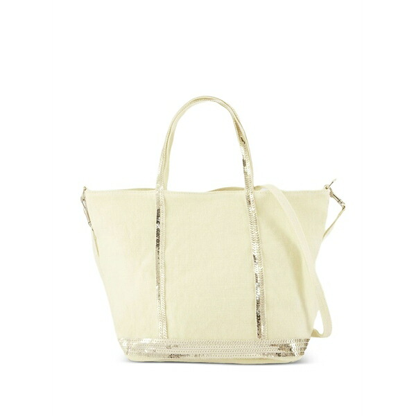 ヴァネッサ ブリューノ レディース トートバッグ バッグ Small cabas sequin-trimmed tote bag Neutrals|asty