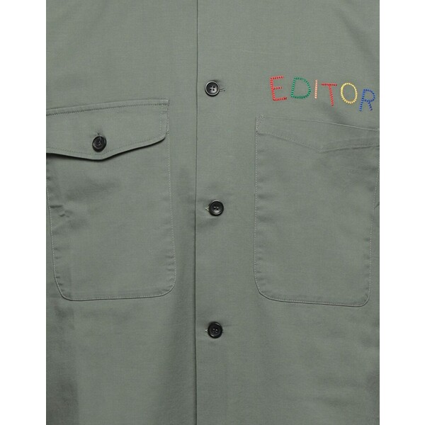 エディター メンズ シャツ トップス Shirts Military Green トップス | shr24.ru