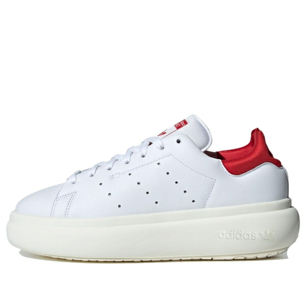 adidas アディダス レディース スニーカー White/Red 【(WMNS) adidas Stan Smith PF 'White Red' IE0452】 サイズ US_6.5(23.5cm)｜asty