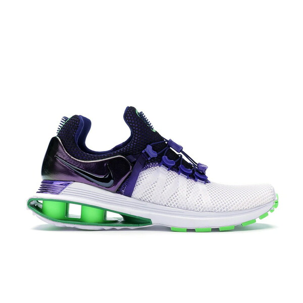Nike ナイキ レディース スニーカー  【Nike Shox Gravity Fusion Violet (Women\u0027s)】  大いさ US_8(25.0珊) White/Fusion Violet-Rage Green スニーカー-レディース靴-靴