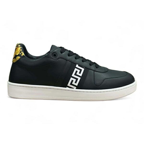 Versace ヴェルサーチ メンズ スニーカー 【Versace Low Top Sneaker Black】 サイズ US_11(29.0cm) Black|asty