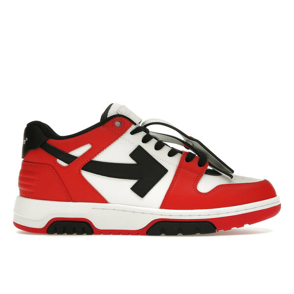 OFF-WHITE 象牙色 メンズ スニーカー  【OFF-WHITE Out Of Office OOO Low Tops Red Black (2024)】  大きさ US_9(27.0糎) Red/Black