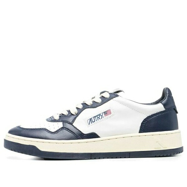 AUTRY オートリー メンズ スニーカー 【Autry Medalist Leather Low 'White Navy' AULM-WB04】 サイズ US_10(28.0cm)｜asty