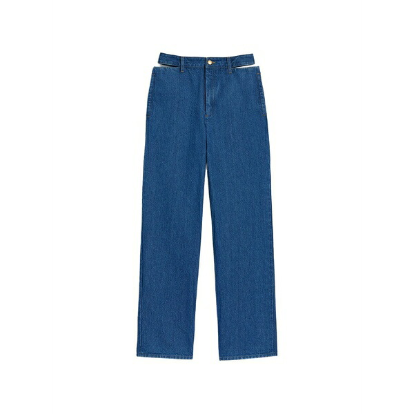 ジル・サンダー レディース デニムパンツ ボトムス Cut-out jeans Blue｜asty