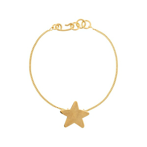 ジル・サンダー レディース ブレスレット・バングル・アンクレット アクセサリー Star-pendant curb-chain bracelets Gold|asty