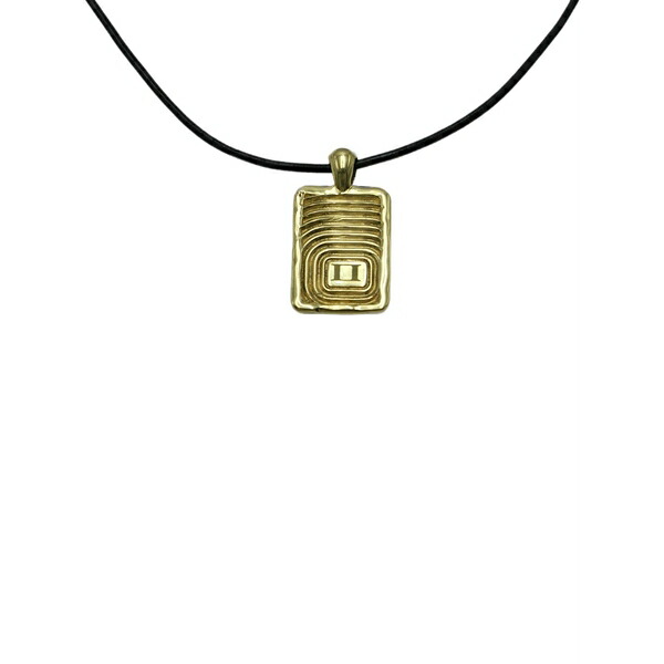 エラリー レディース ネックレス・チョーカー・ペンダントトップ アクセサリー Zodiac-engraved rectangular-pendant necklace Gold｜asty