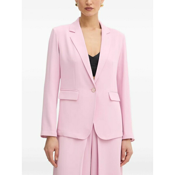 フラコミーナ レディース ジャケット&ブルゾン アウター Single-breasted blazer Pink|asty