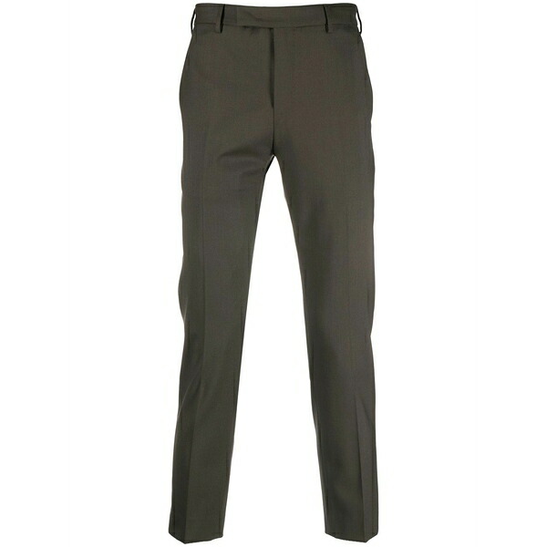 PTトリノ メンズ カジュアルパンツ ボトムス Cropped tailored trousers Green｜asty