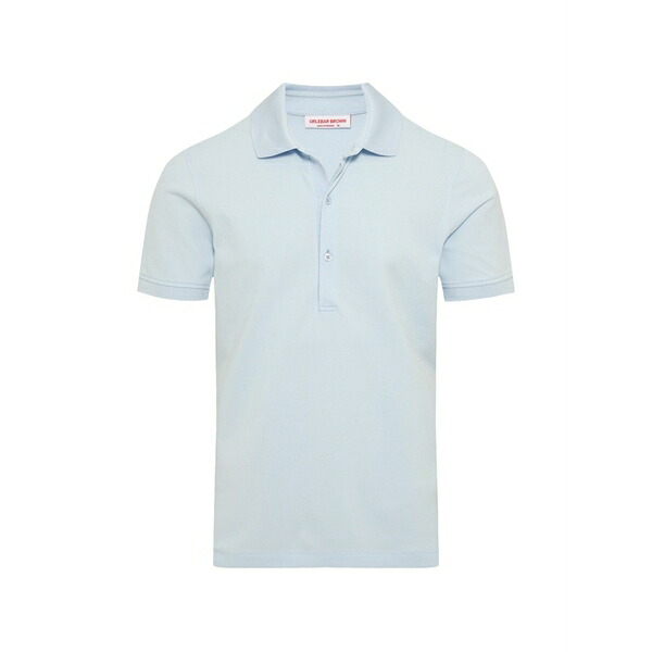 オールバー ブラウン メンズ ポロシャツ トップス Bruno piqu&pound; polo shirt Blue｜asty