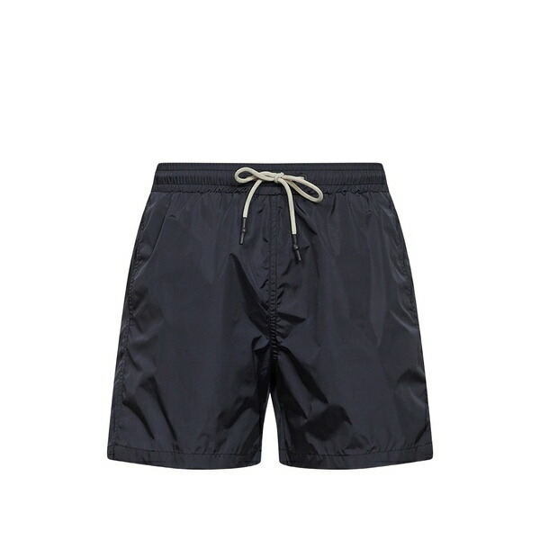 ディーフォーポイントゼロ メンズ カジュアルパンツ ボトムス Drawstring-waist swim shorts Blue|asty