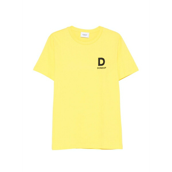 ドンダップ メンズ Tシャツ トップス Logo-print cotton t-shirt Yellow｜asty 31,070円