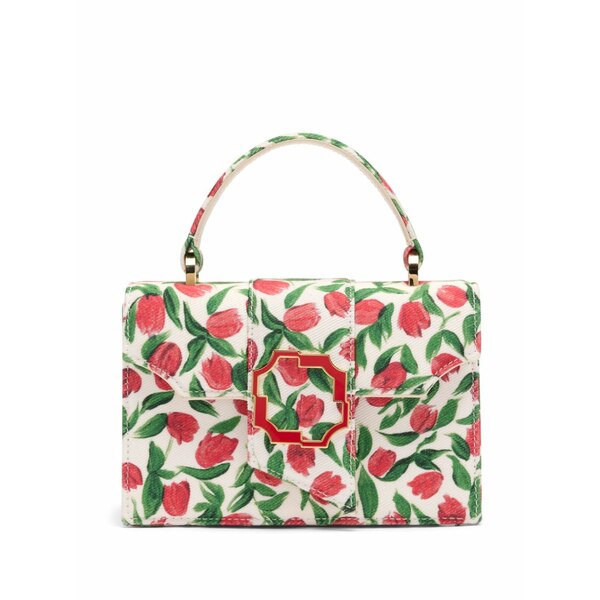 マローンスリアーズ レディース ハンドバッグ バッグ Tulip-print mini handbag White｜asty