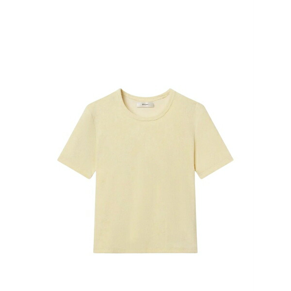 フレーム レディース Tシャツ トップス Short-sleeve t-shirt Yellow｜asty